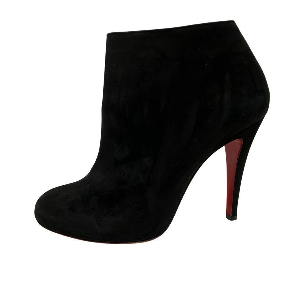 Christian Louboutin Shoes Boots Veau Velours Belle 100 Ankle Boots  38 US 7